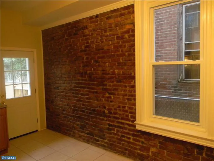 Exposed brick detail inside 51 West Sharpnack Street
